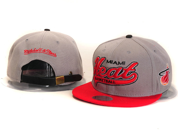 Miami Heat Grey Snapback Hat YS